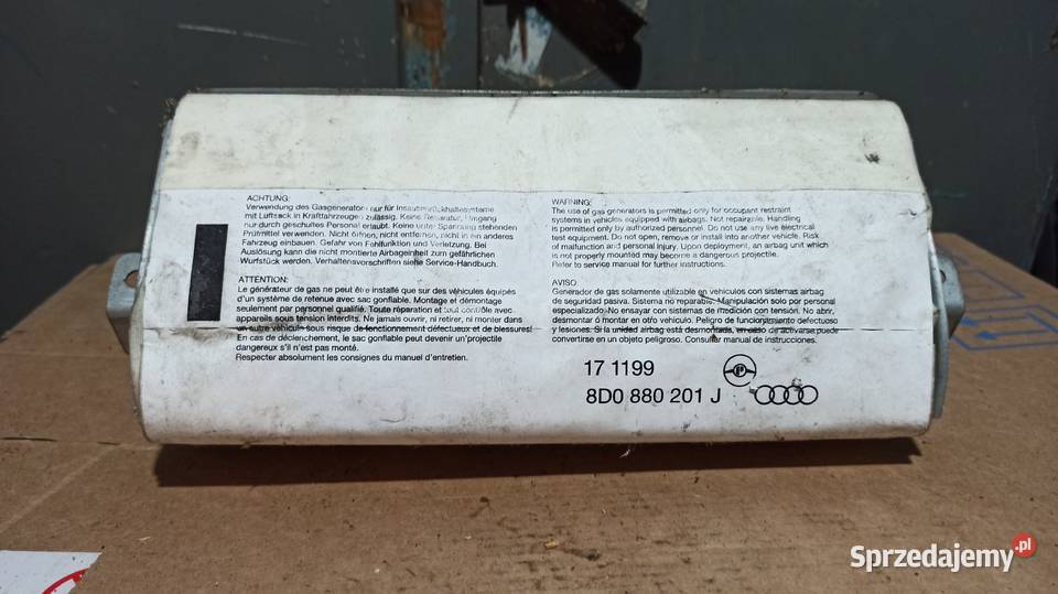 Poduszka pasażera AIRBAG Audi A4 B5 Deski osobowe sprzedam