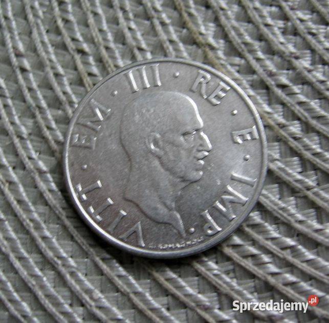 Włochy 2 Liry 1940r Magnetyczna Kalisz