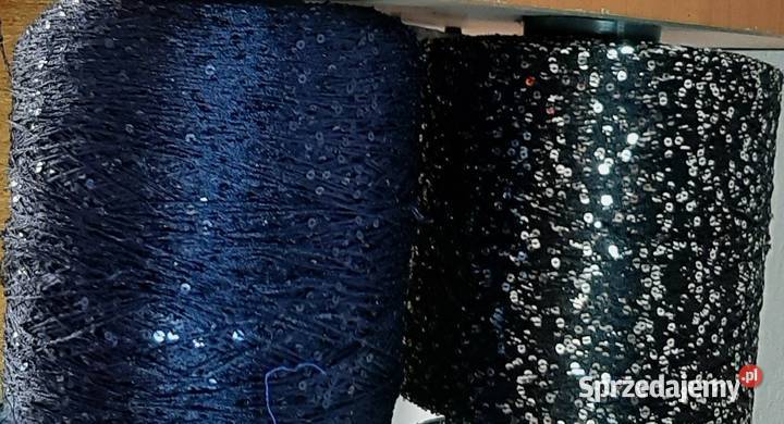 OZDOBNA PRZĘDZA Z CEKINAMI Łódź