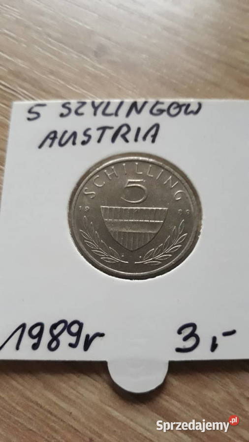 5 Szylingów Austria 19691974 i 1989 r wielkopolskie Konin sprzedam