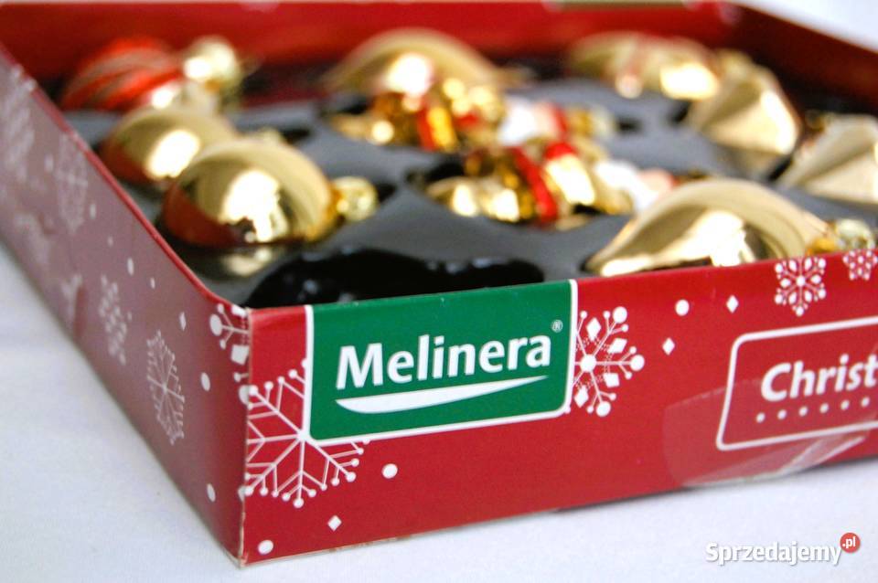 Melinera złote tradycyjne bombki szklane ręcznie Dom i Ogród lubelskie Lublin