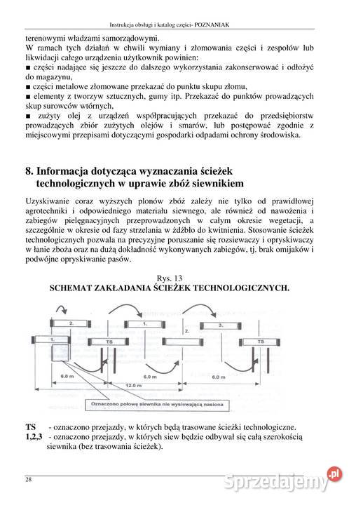 Instrukcja obsługi i katalog Poznaniak 30m 27m Pozostałe Stalowa Wola