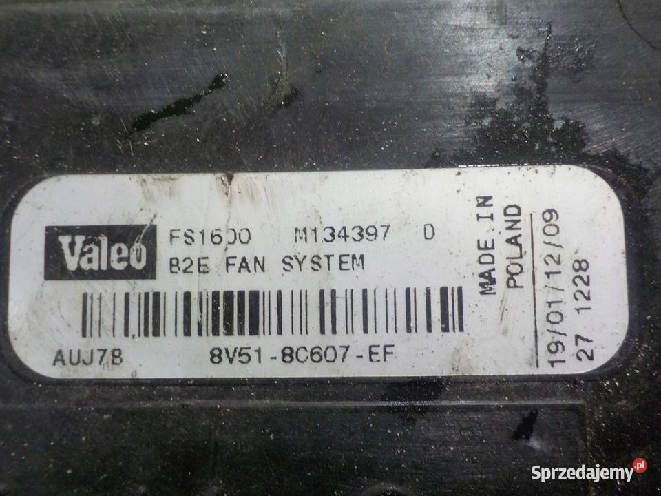 FORD FIESTA MK7 14 TDCI 12r wentylator chlodnicy Suków