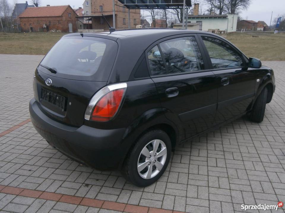 Kia RIO II elegancka zadbana oszczędna 2009 r czarny Chorzów