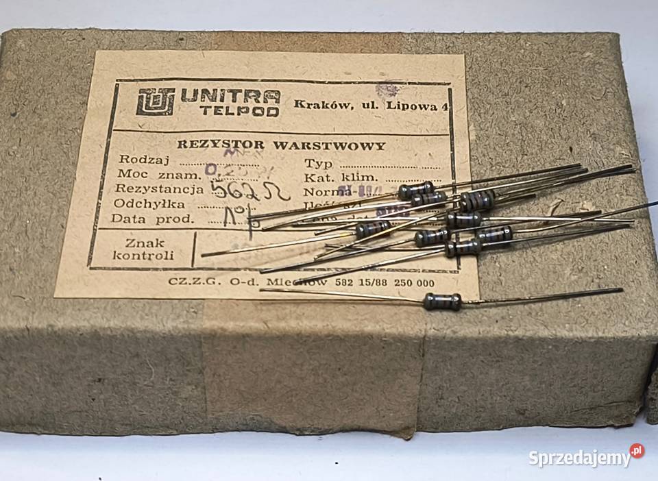Rezystor 562 Ohm 025W Unitra TELPOD