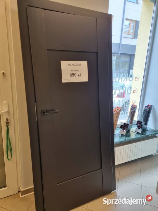 Drzwi wewnętrzne 80 P Czarne Kielce