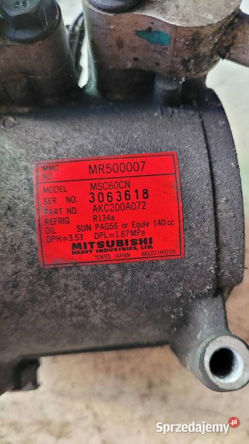 Kompresor klimatyzacji Mitsubishi Carisma Kompresory klimatyzacji Łagów