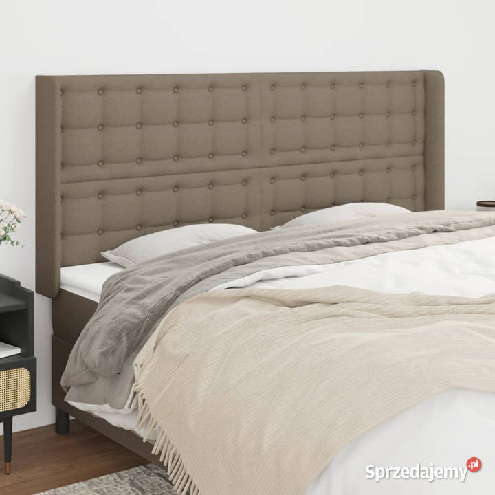 Zagłówek uszak taupe 183x16x118128 tkanina Warszawa sprzedam