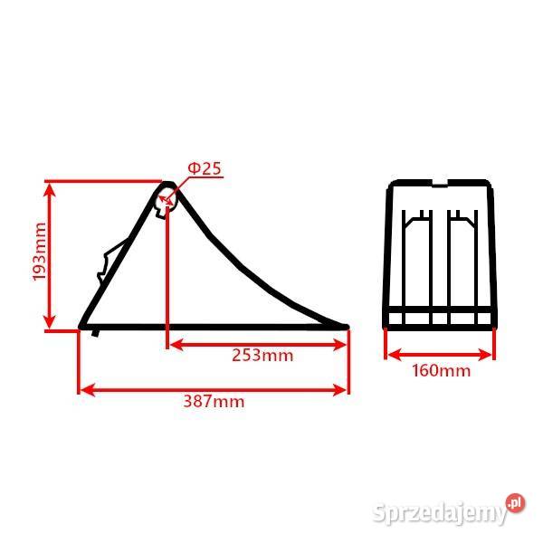 2x BLOKADA KLIN POD KOŁO 160 mm G46 ADR BUS Z Solec Kujawski sprzedam
