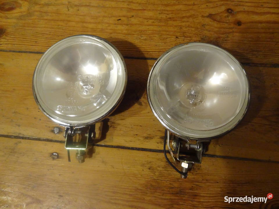 Lampa robocza okrągła metalowa 91mm z żarówką wielkopolskie