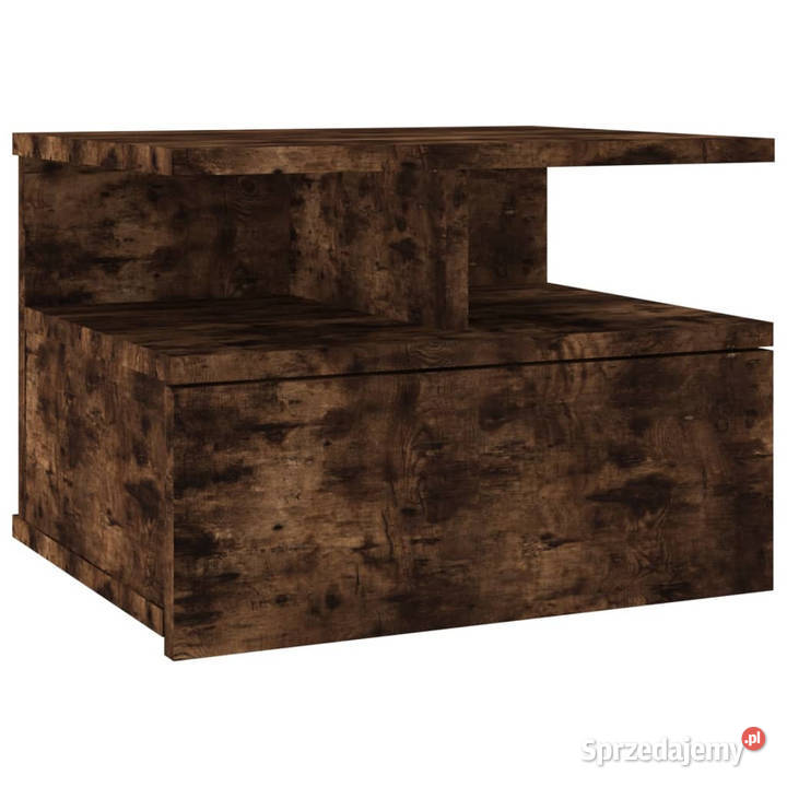 Wiszące szafki nocne 2 przydymiony dąb 40x31x27 Szafki