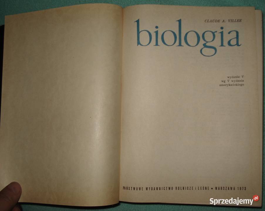 Biologia Warszawa sprzedam