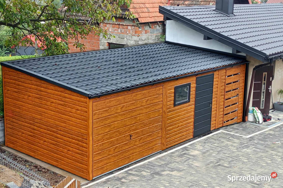 Garaż Blaszany 8x4 z pomieszczeniem gospodarczym Łódź