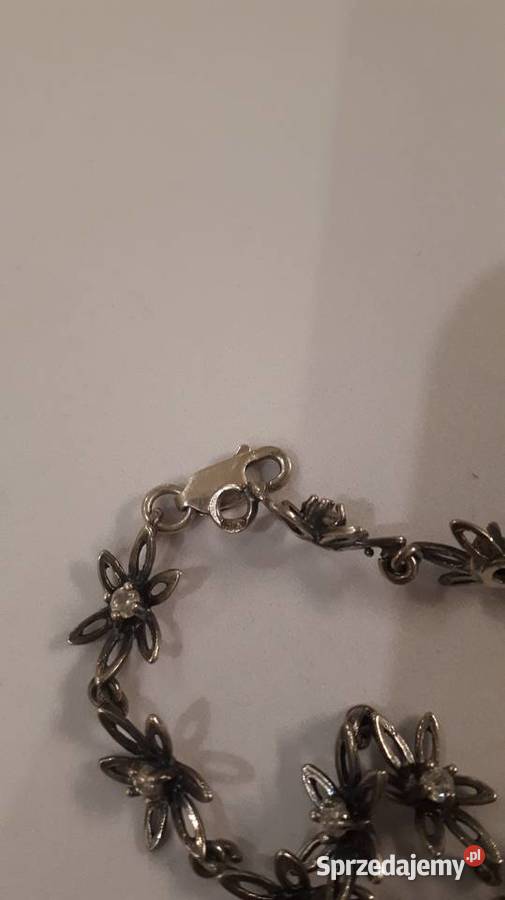 bransoletka srebrna kwiatuszki Radom