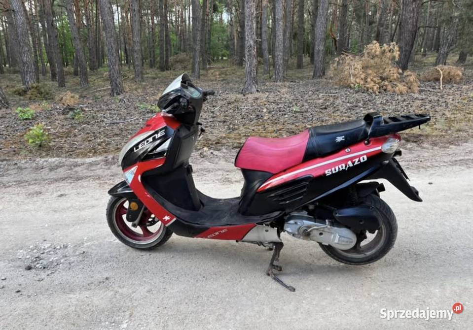 Duży Skuter motorower Leone Surazo 2T pas napędowy Białobłoty
