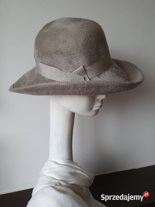 Kapelusz beżowy szary siwy 10 Katowice