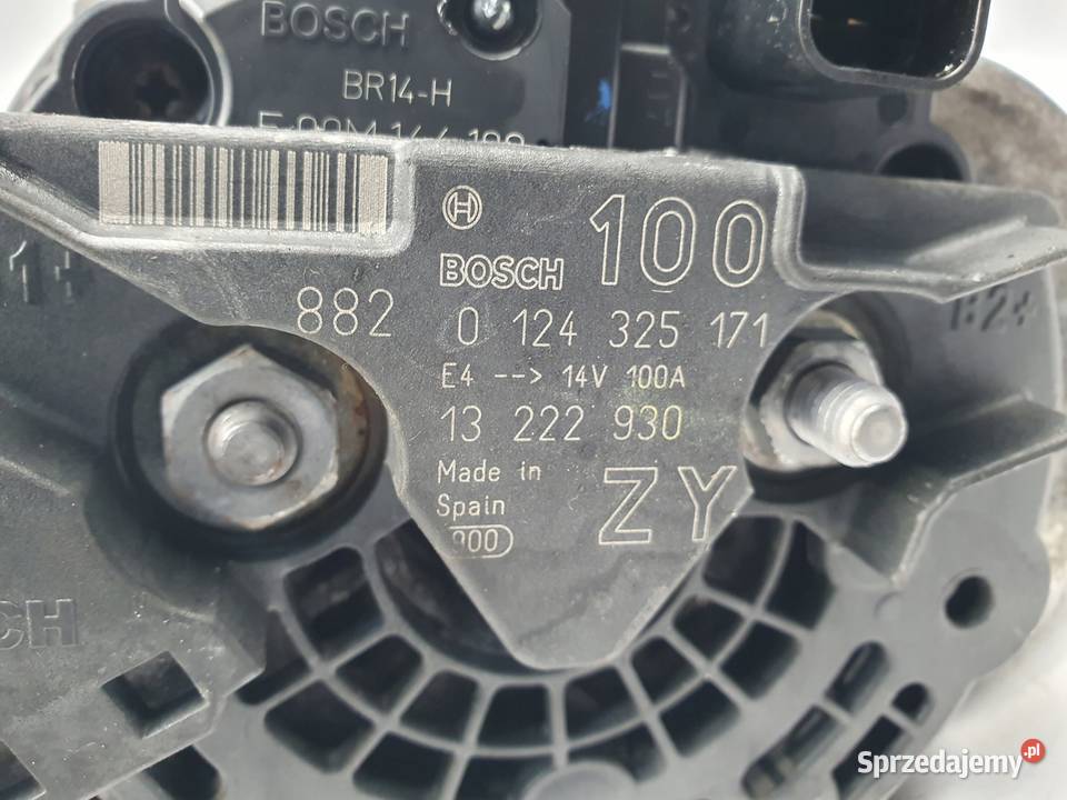 ALTERNATOR Opel Meriva A 14 16V 0124325171 Chełm