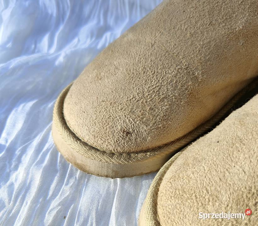 Beżowe buty 39 botki śniegowce na zimę ciepłe Szczecin sprzedam