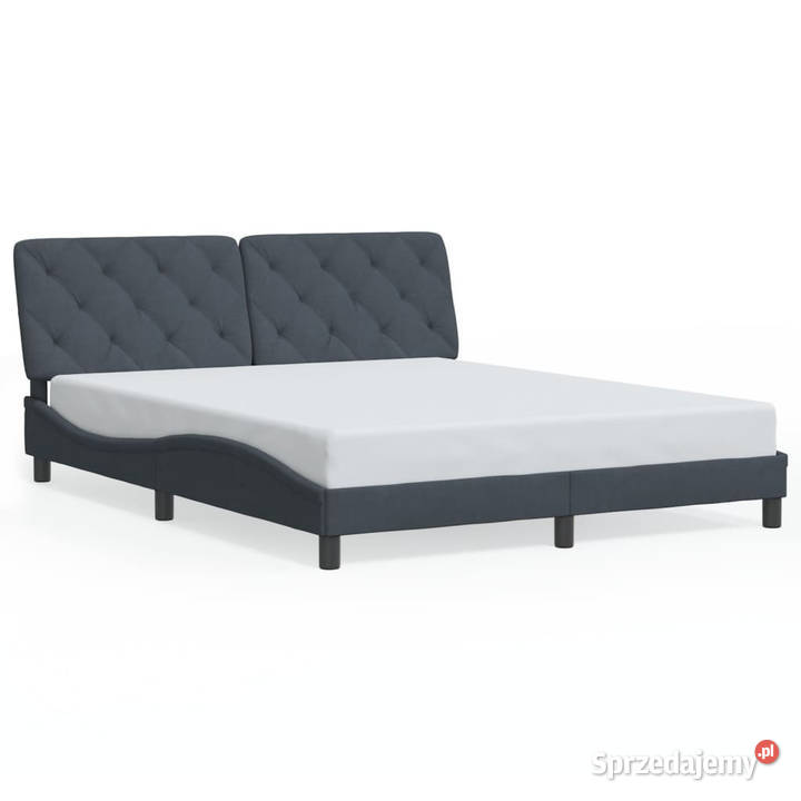 Rama łóżka z LED ciemnoszara aksamitna 160x200 Warszawa sprzedam