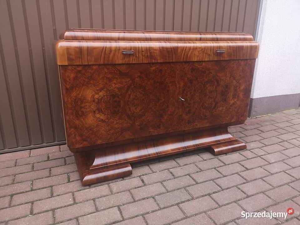 Komoda ARTDECO RTV Orzech Zjawiskowa Stara Antyk wielkopolskie Swarzędz
