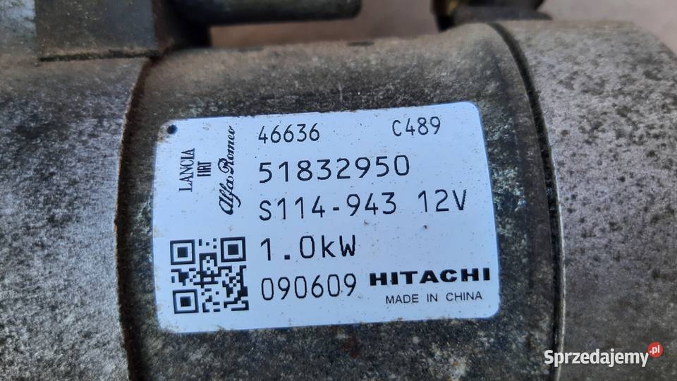 rozrusznik Hitachi 51832950 Fiat grande Punto 12 Dębno