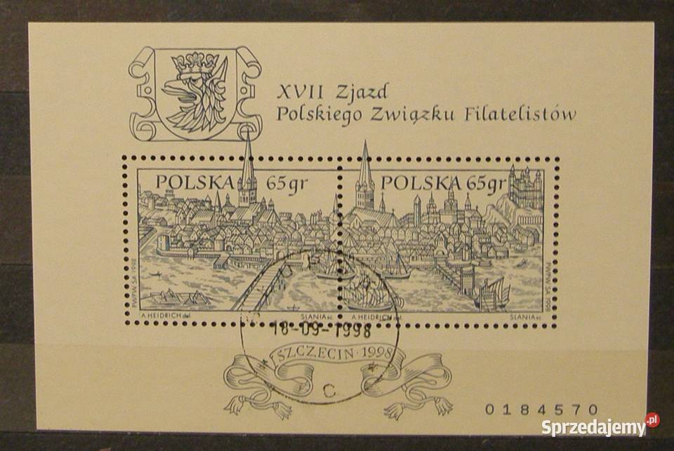 Znaczki pocztowe Polska Bloczek 13 Łódź