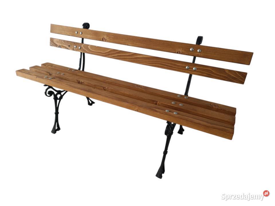 Ławka klasyczna 150 aluminiowe nogi proste Miechów