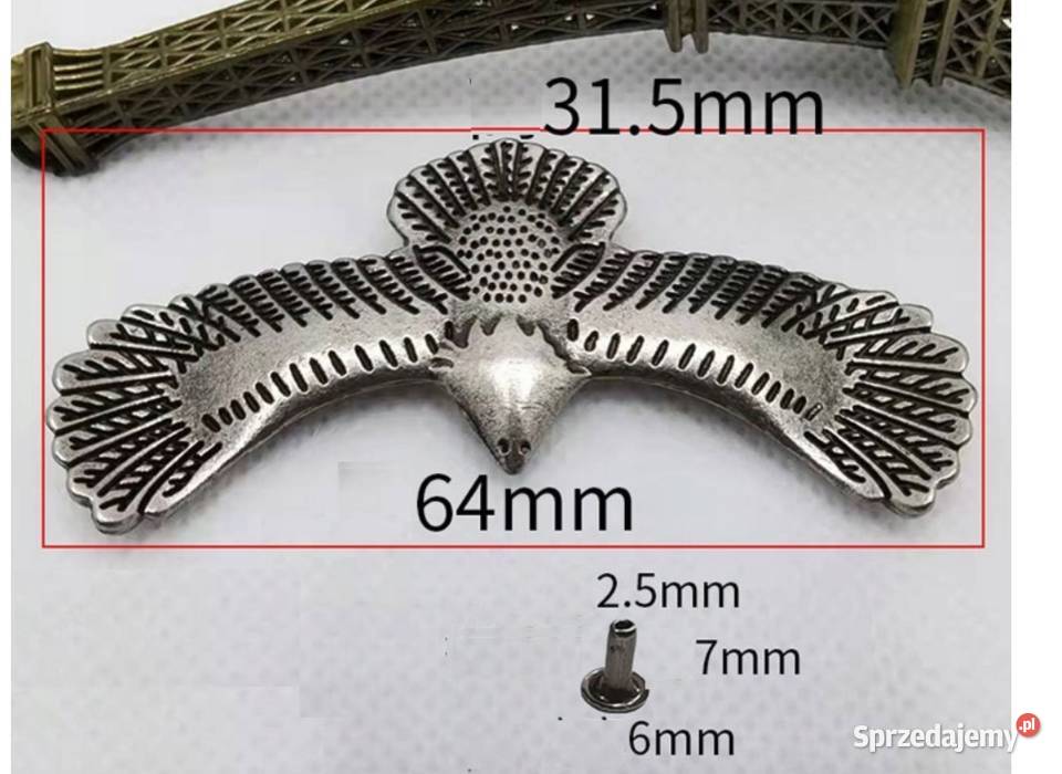 DEKORACJA PINS 2 NITY DO MOTOCYKLA NA SAKWY Sosnowiec