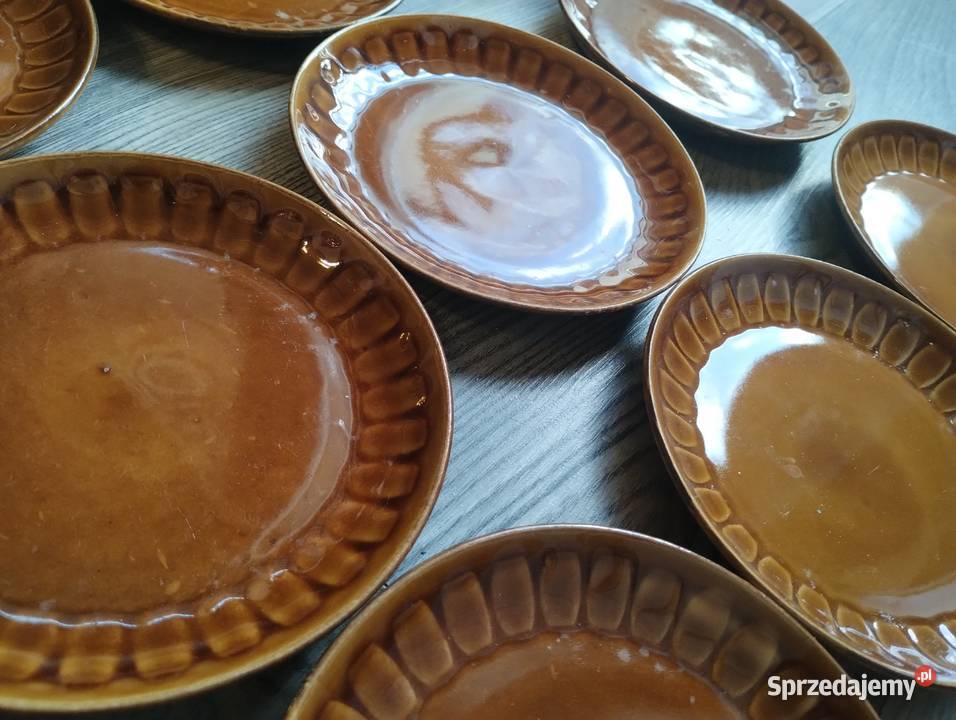 Talerzyki deserowe Tułowice porcelit talerze 9 Strzelce Opolskie