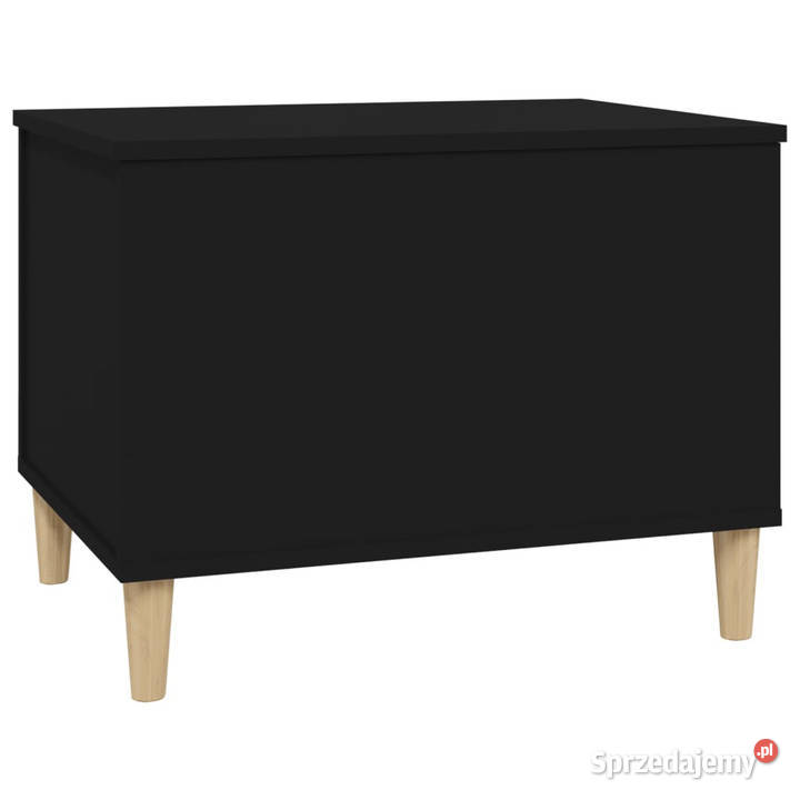Stolik kawowy czarny 60x445x45 materiał Warszawa