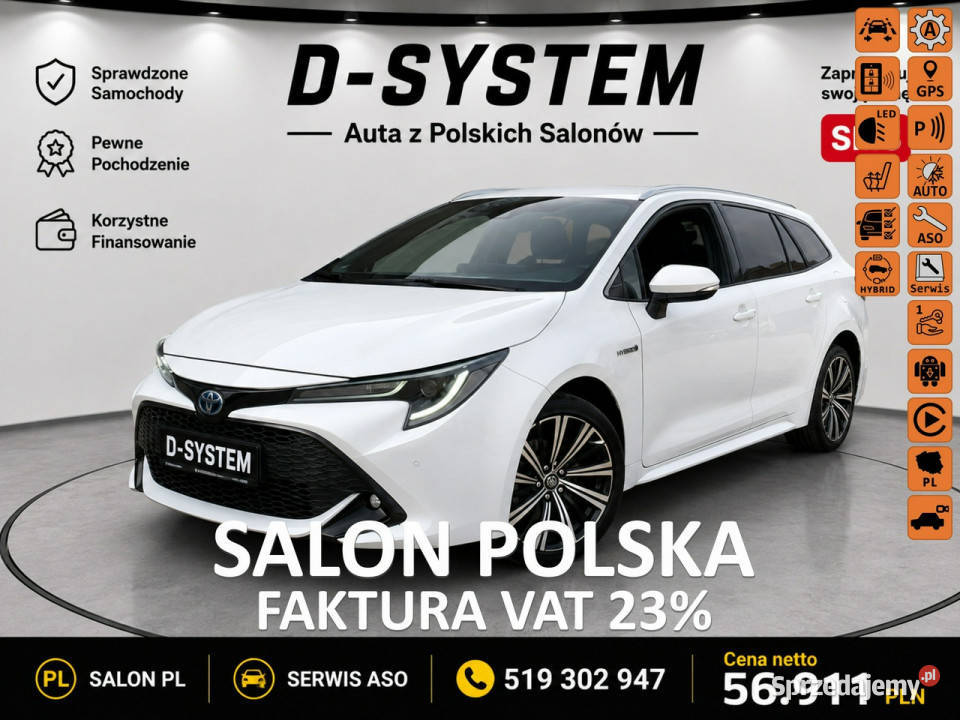 Toyota Corolla 22 Salon Polska 20 HYBRID 1wł gniazdo USB Białystok