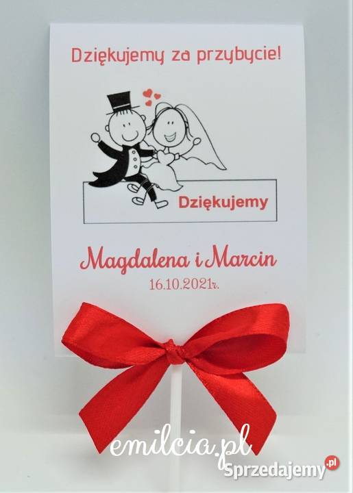 Lizaki jako podziękowanie Gości Ślub Wesele