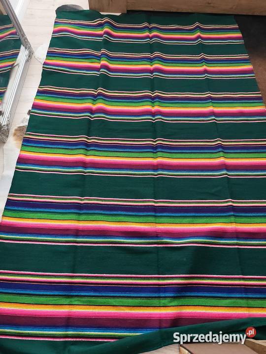 Kilim wełniany pasiak świętokrzyski Starachowice