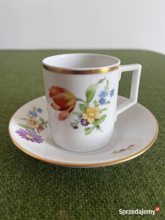 Filiżanka do espresso sygn Hchst ręcznie Nowy Sącz