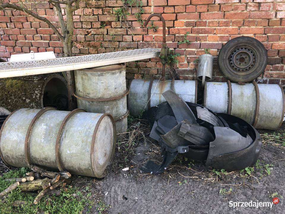 Beczka stalowa ocynkowana na paliwo 200l Rolnictwo sprzedam