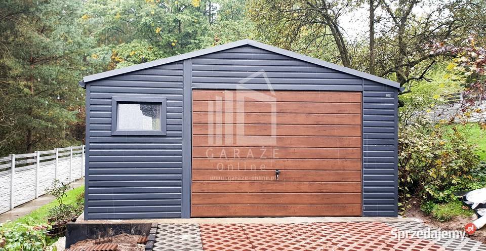 GARAŻ BLASZANY 5m x 5m blachodachówka Brama 3x Wrocław