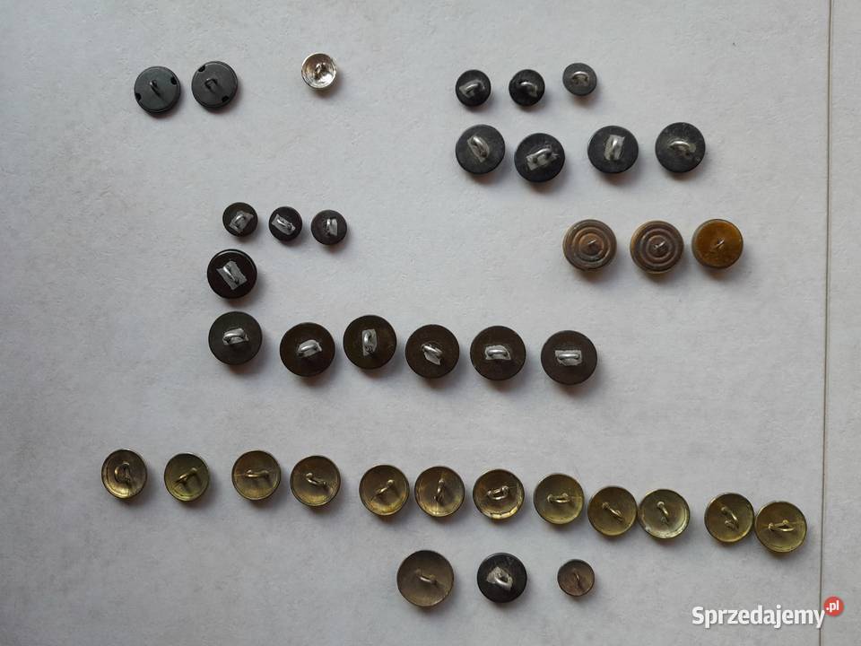 Stare guziki wojskowe górnicze marynarka inne 38