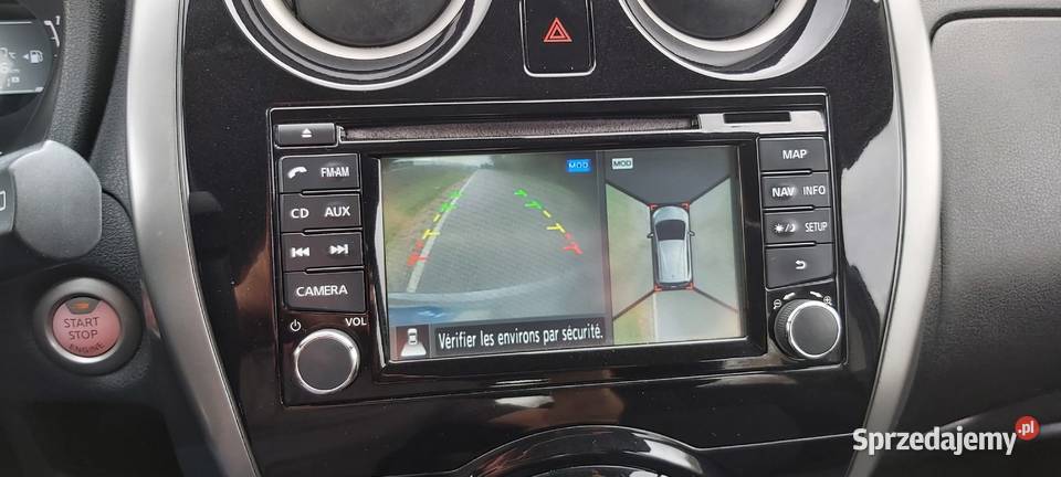 Nissan Note 12B 80 2014r 104800 NAVI Kamera 360 czujnik martwego pola Skarżysko-Kamienna sprzedam
