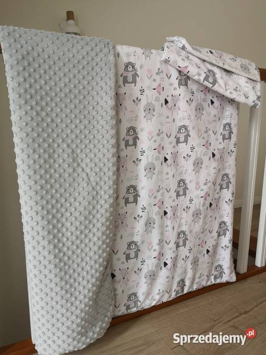 Komplet pościeli dziecięcej 3w1 dwustronny koc Otrębusy