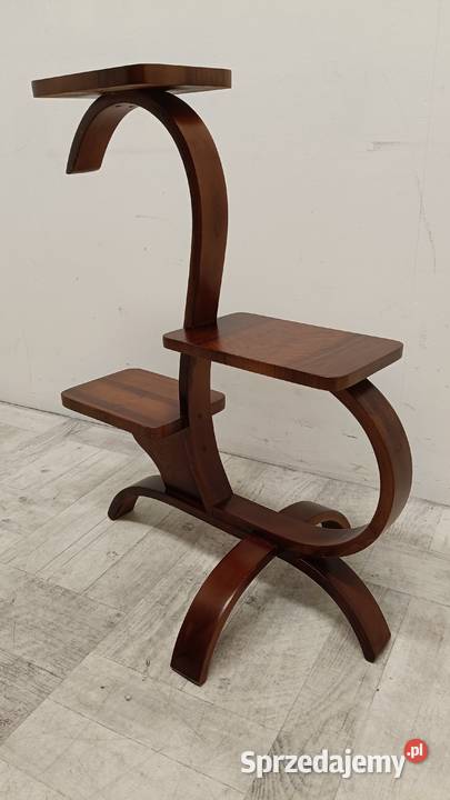 kwietnik na kwiaty art deco design drewniany Radomsko sprzedam