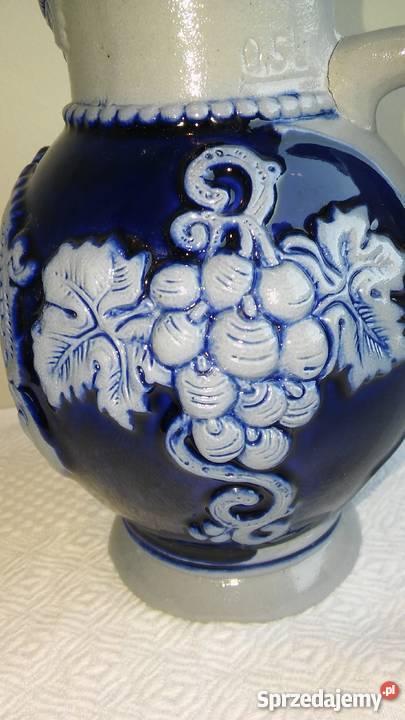 dzbanek dzban ceramiczny poniemiecki kobalt inny kolor pomorskie Gdańsk
