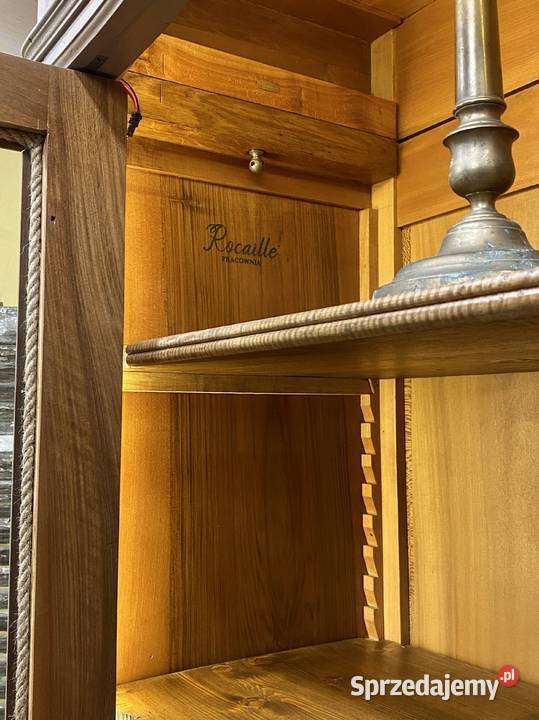 BIBLIOTEKA witryna szara Ludwik XV Francja Dom i Ogród Poznań