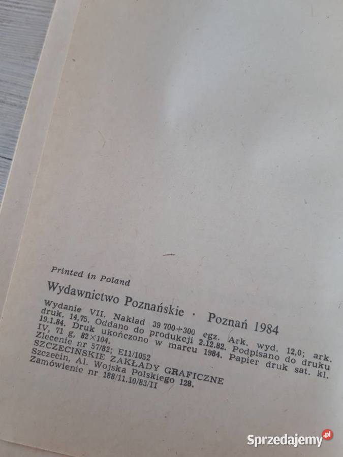 Zazdrość i medycyna Michał Choromański 1984 sprzedam