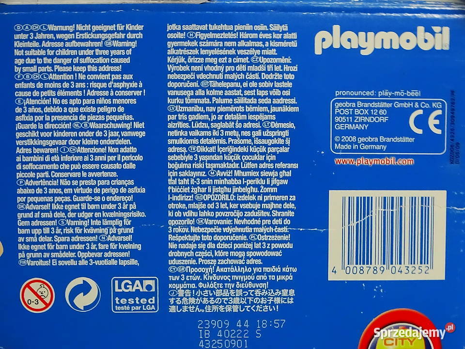 PLAYMOBIL 4325 hala sportowa Klocki