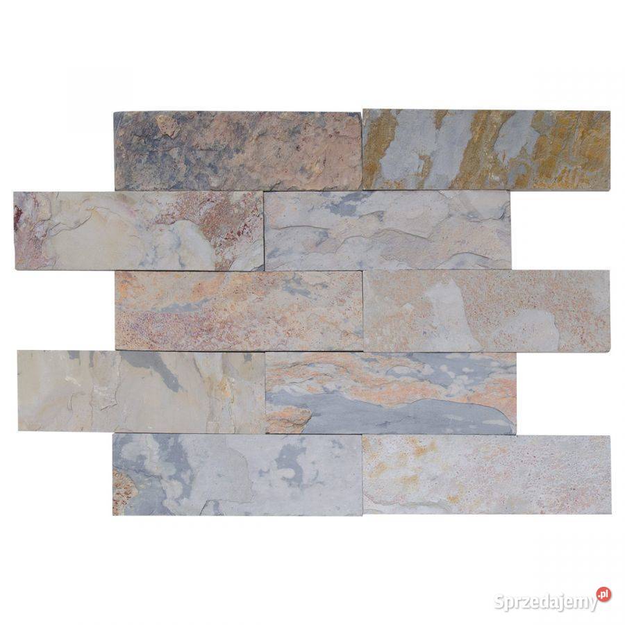 Płytki Łupek Indian Autumn naturalny 10x30x1 łódzkie Łódź