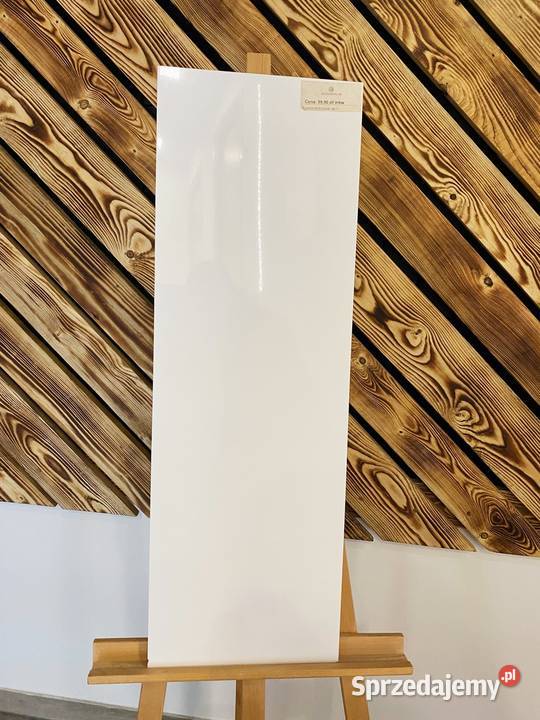 Płytka ścienna biała połysk rektyfikowana 30x90 Ściany i elewacje małopolskie sprzedam