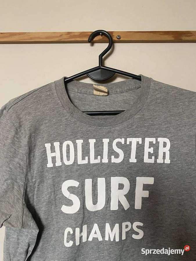 Męska szara koszulka HOLLISTER M OKAZJA