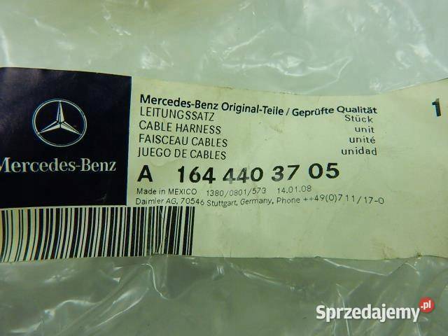 WIĄZKA INSTALACJA NAWIGACJI MERCEDES MLKLASA