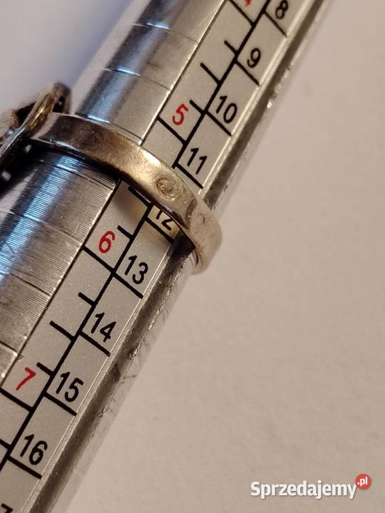 Pierścionek srebrny koszyczek Warmet srebro mazowieckie Radom