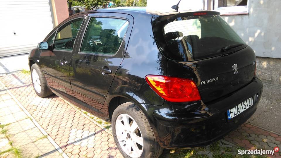 Czarny PEUGEOT 307 II 16 16V Pb 2006 HB 5 drzwi 307 Żary